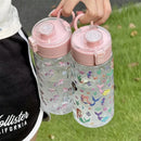Axyaa Unicorn & Mermaid Water Bottle with Carry Handle and Flip Lid