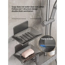 Axyaa Wall-Mounted Bathroom Soap Box and Storage Rack for Organized Bathroom Storage