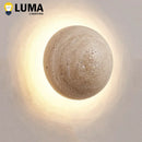 Axyaa Yellow Travertine Wall Lamp - Japanese Style Home Decor