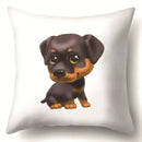 Axyaa Dog Puppy Print Pillow Cover Cushion - 45X45CM Home Decor