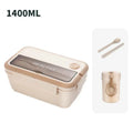 Axyaa Insulated Bento Lunch Box & Tableware Set: Microwavable, Leakproof for Adults & Kids