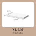 Clear Stacking Drawer Boxes with Lids by Axyaa: Organize Closet, Handle, Wheels