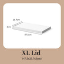 Clear Stacking Drawer Boxes with Lids by Axyaa: Organize Closet, Handle, Wheels