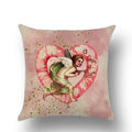Axyaa Angel Baby Linen Cushion Cover - Home Decor, Sofa, Office, Christmas