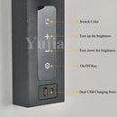 Axyaa LED Wall Mount Reading Light with USB Charging Port - Dimmable 350° Rotatable Spotlight