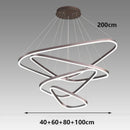 Axyaa LED Chandelier Pendant Lamp for Dining Room | Modern Hanging Ceiling Light