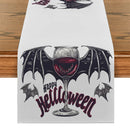 Axyaa Bat Halloween Red Wine Table Runner