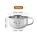 Axyaa Stainless Steel Capybara Mini Mug with Handle - Durable & Cute Drinking Cup