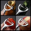 Axyaa Stainless Steel Paring Knife - Zinc Alloy Fruit and Melon Peeler