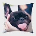 Axyaa French Bulldog Polyester Cushion Cover - Modern Sofa Throw Pillow Cover
