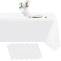 Axyaa Rectangle Disposable Waterproof Vinyl Tablecloth Pack of 10
