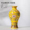 Axyaa Chinese Style Enamel Ceramic Vases Creative Home Office Decor