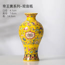 Axyaa Chinese Style Enamel Ceramic Vases Creative Home Office Decor