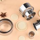 Axyaa Stainless Steel Round Cake Mould Set - DIY Kitchen Baking Tools