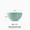 Axyaa 4.5-inch Plum Blossom Ceramic Dining Bowl for High-Temperature Tableware