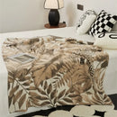 Axyaa Rabbit Velvet Yarn Fringed Shawl Blanket - Luxurious and Cozy