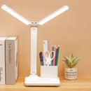 Axyaa LED Desk Lamp: Stepless Dimming, Multi-function Night Light for Bedroom Reading