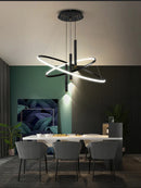 Axyaa LED Chandeliers: Modern, Round, Ceiling Hanging Lamp for Home Lighting