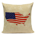 Axyaa Union Jack American Flag Throw Pillow Cases 45x45cm Square Top King Size