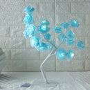 Axyaa Rose Flower Table Lamp: 24 LED Bedroom Night Light & Home Decor