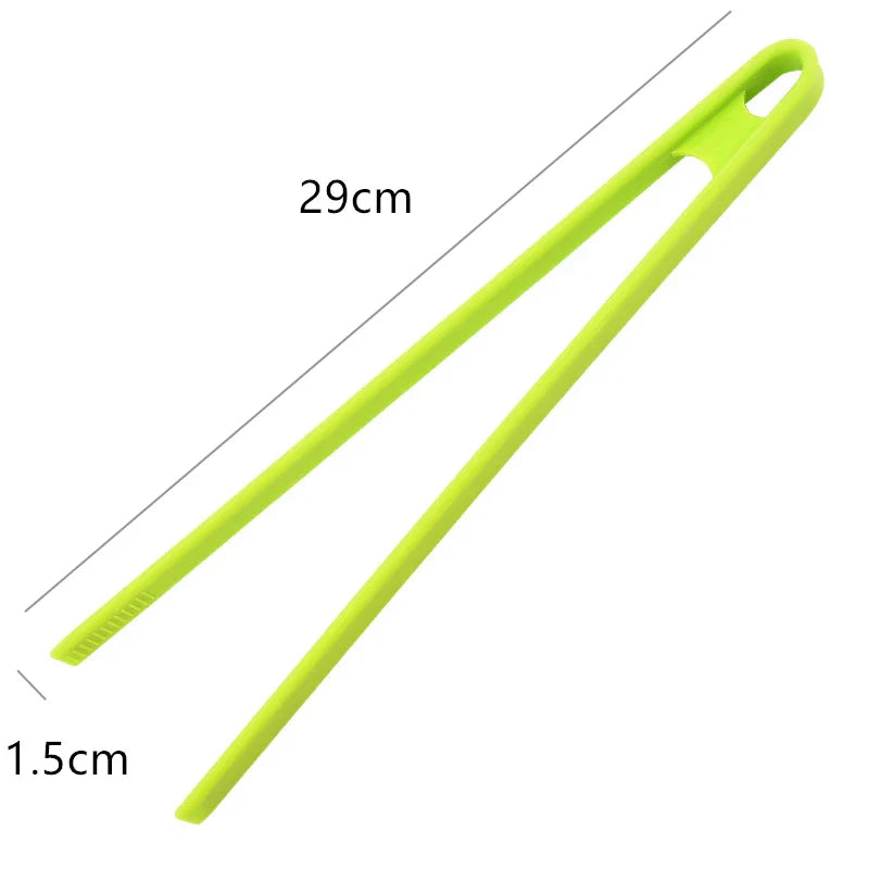 Axyaa Silicone Tongs: Non-Slip Long Handle Cooking Clip for Home Kitchen