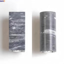 Axyaa Vintage Industrial LED Wall Light Fixture Stone Wood Square Wabi Sabi