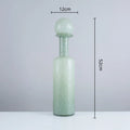 Axyaa Grey Glass Vase with Hammer Lid for Floral Arrangements