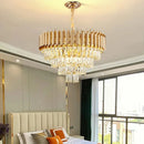 Axyaa Crystal Ceiling Chandelier: Luxury LED Pendant Lamp for Home Decor