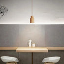 Axyaa Nordic Wood Pendant Light - Single Head LED Lighting for Decorative Ambiance