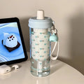Axyaa Hearts Filter Straw Water Bottle - 650ml