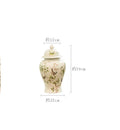 Axyaa Chinese Style Porcelain Vase Decoration, Jingdezhen Ceramic General Jar