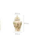 Axyaa Chinese Style Porcelain Vase Decoration, Jingdezhen Ceramic General Jar