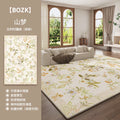 Axyaa Luxury Floral Retro-Style Living Room Carpet, Thick Soft Rug for Bedroom Décor