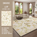 Axyaa Luxury Floral Retro-Style Living Room Carpet, Thick Soft Rug for Bedroom Décor
