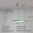 Axyaa Nordic LED Chandelier Macaron Saucer Bar Pendant Light for Living Bedroom