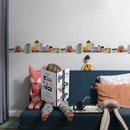 Axyaa Nursery Wall Stickers Car Buildings Border Kids Bedroom Decor Waterproof