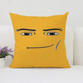 Axyaa Man Face Print Plush Cushion Cover 50x50cm