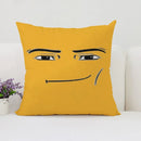 Axyaa Man Face Print Plush Cushion Cover 50x50cm