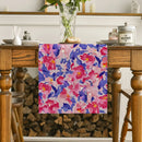 Axyaa Abstract Floral Table Runner for Kitchen Dining Party Decor