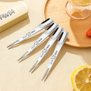 Axyaa Kids' Stainless Steel Mini Fruit Fork Set - Multifunctional Kitchen Tableware