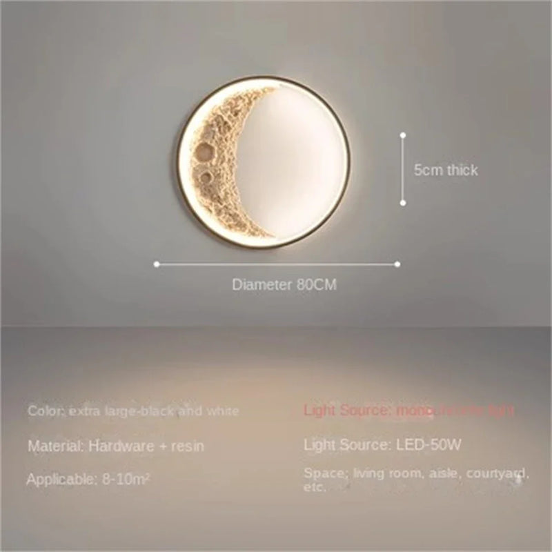 Axyaa Modern Moon LED Wall Light for Corridor & Bedroom Decoration