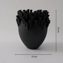 Axyaa Ceramic Vase Art Flowerpot Home Decor Handicrafts Relief Flower Vase