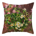 Axyaa Natural Flower Bird Linen Cushion Cover ��� Decorative Pillow Cases