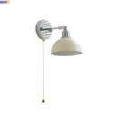 Axyaa Nordic LED Wall Sconce Iron Arm Switch Bedroom Living Room Bathroom Mirror Light