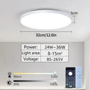 Axyaa Smart LED Ceiling Light | Remote Control Dimmable Ceiling Lamp for Modern Decor