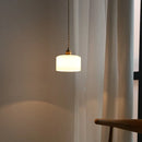 Axyaa Milky White Glass LED Pendant Light Copper Nordic Hanging Lamp