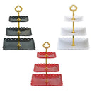 Axyaa European Style Three-tier Cake Stand for Wedding Party Desserts and Fruits