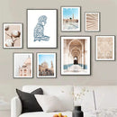 Islamic Moroccan Door Canvas Painting Wall Art Print by Axyaa for Home Decor