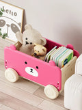 Axyaa Kids Car Toy Organizer Trolly - Large Capacity Storage Box Shelf