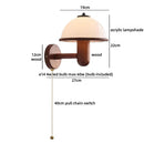 Axyaa Flower Cloth LED Wall Lamp Wood Modern Nordic Bathroom Stair Light